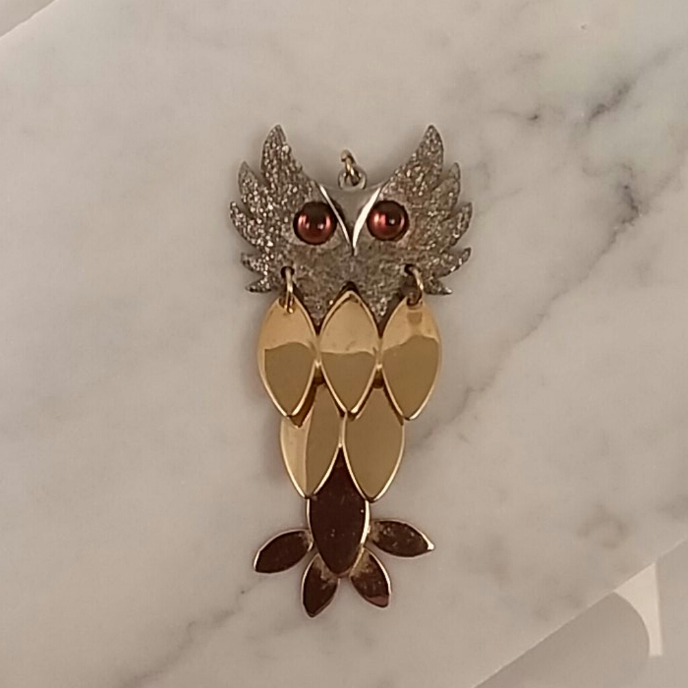 Vintage owl pendant